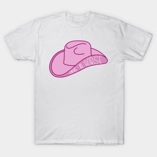 Save a Horse Cowboy Hat pink T-Shirt